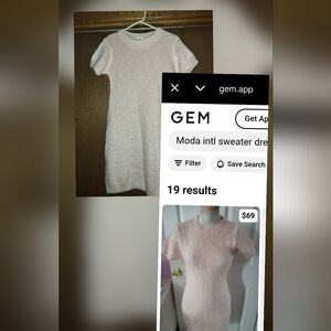 Moda International Soft Pink Sweater Dress